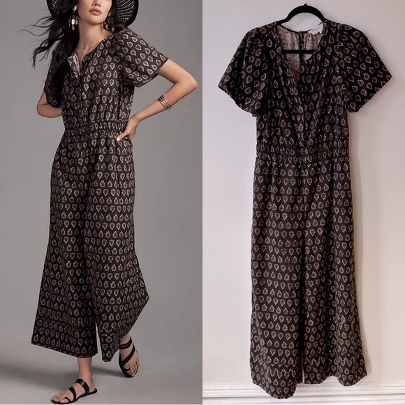 Anthropologie Somerset Jumpsuit Size Medium Pockets!